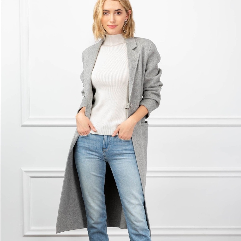 New With Tags J.Ing Cloud D Coat Light Grey